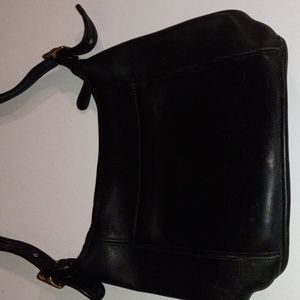 Vintage black coach shoulder bag